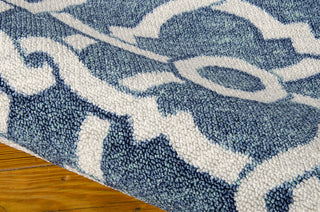 Nourison Treasures WTR01 Artistic Twist Blue Jay Area Rug by Waverly 5' X 7' Texture Shot