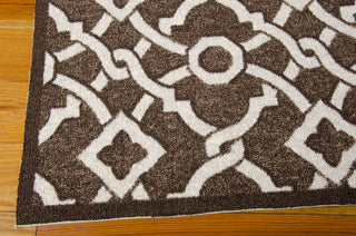 Nourison Treasures WTR01 Artistic Twist Darjeeling Tea Area Rug by Waverly 5' X 7' Corner Shot