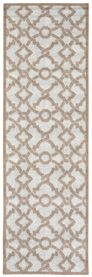 Nourison Treasures WTR01 Artistic Twist Early Grey Area Rug by Waverly 3' X 8'