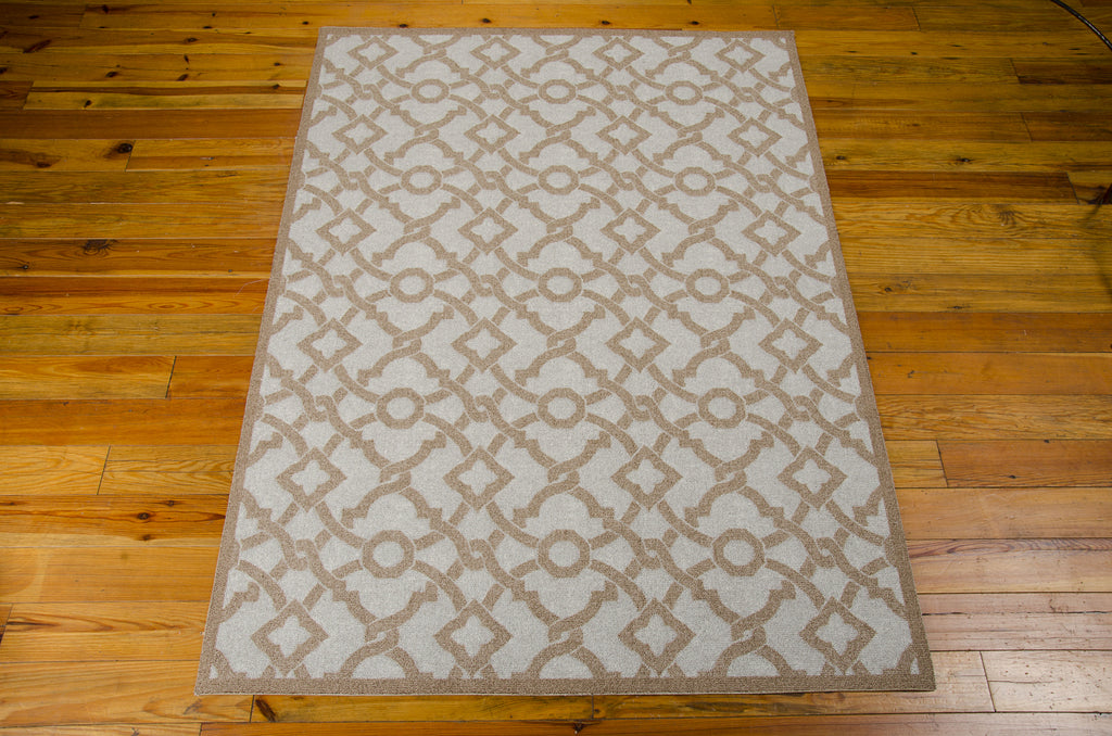 Nourison Treasures WTR01 Artistic Twist Early Grey Area Rug by Waverly 5' X 7' Floor Shot Feature