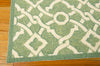 Nourison Treasures WTR01 Artistic Twist Moss Area Rug by Waverly 5' X 7' Corner Shot