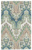 Nourison Treasures WTR02 Palace Sari Prussian Area Rug by Waverly main image