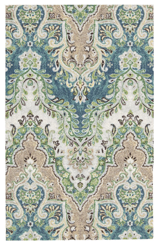 Nourison Treasures WTR02 Palace Sari Prussian Area Rug by Waverly main image