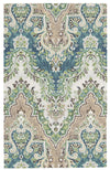 Nourison Treasures WTR02 Palace Sari Prussian Area Rug by Waverly