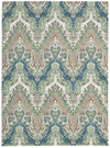 Nourison Treasures WTR02 Palace Sari Prussian Area Rug by Waverly 5' X 7'