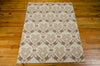 Nourison Treasures WTR03 Dress Up Damask Birch Area Rug by Waverly 5' X 7' Floor Shot Feature