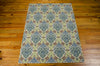 Nourison Treasures WTR03 Dress Up Damask Blue Jay Area Rug by Waverly 5' X 7' Floor Shot Feature