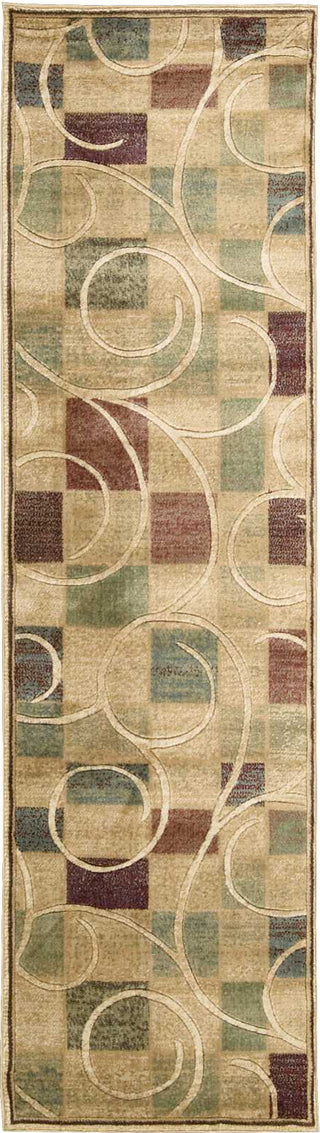 Nourison Expressions XP01 Beige Area Rug Runner Image