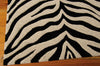 Nourison Zambiana MA401 Black White Area Rug by Michael Amini 6' X 8'