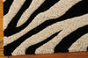 Nourison Zambiana MA401 Black White Area Rug by Michael Amini 6' X 8'