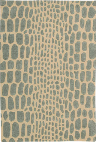 Nourison Zambiana MA403 Aqua Area Rug by Michael Amini