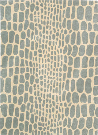 Nourison Zambiana MA403 Aqua Area Rug by Michael Amini