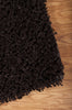 Nourison Zen ZEN01 Espresso Area Rug 6' X 8' Corner Shot