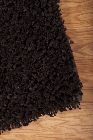 Nourison Zen ZEN01 Espresso Area Rug 6' X 8' Corner Shot