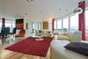 Nourison Zen ZEN01 Red Area Rug 8' X 10' Living Space Shot Feature