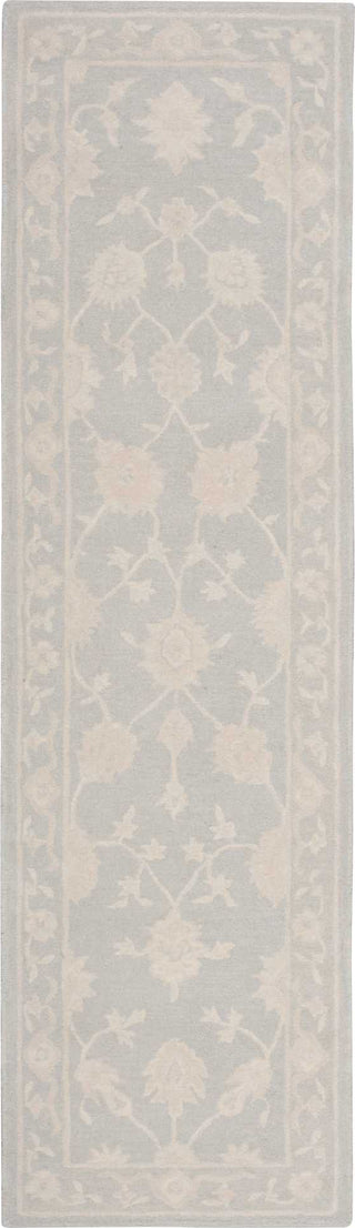 Nourison Zephyr ZEP02 Light Blue Area Rug Runner Image