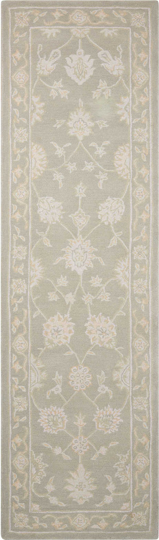 Nourison Zephyr ZEP02 Silver Area Rug 2'3'' X 8' Runner