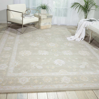 Nourison Zephyr ZEP02 Silver Area Rug Room Image Feature