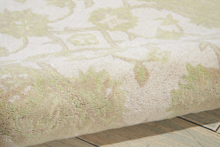 Nourison Zephyr ZEP01 Ivory Green Area Rug Detail Image