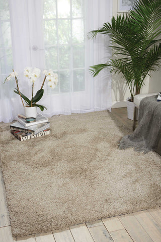 Nourison Zuma ZUM01 Silver Area Rug Room Image Feature