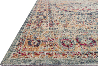 Loloi II Nour NU-02 Blue/Multi Area Rug Corner Image Feature