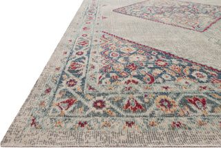 Loloi II Nour NU-04 Stone/Multi Area Rug Corner Image Feature