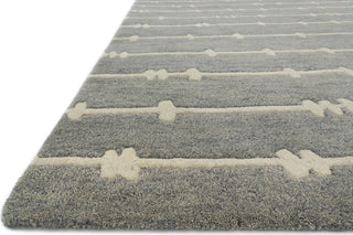 Loloi Nova NV-04 Grey / Ivory Area Rug Corner Shot