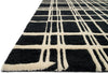 Loloi Nova NV-07 Black/Ivory Area Rug Corner Image