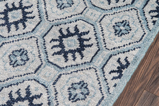 Momeni Nova NOV-4 Blue Area Rug Corner Shot