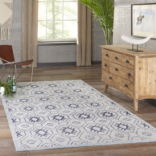 Momeni Nova NOV-4 Blue Area Rug Room Scene Feature