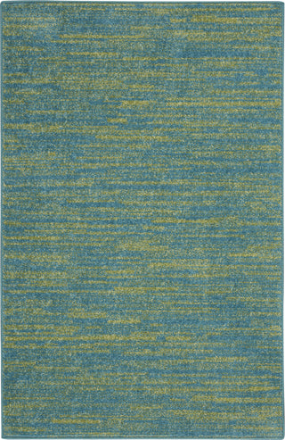 Nourison Essentials NRE01 Blue Green Area Rug