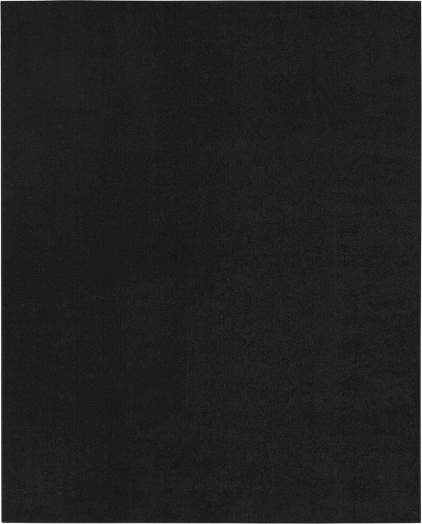 Nourison Essentials NRE01 Black Area Rug