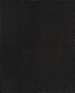 Nourison Essentials NRE01 Black Area Rug