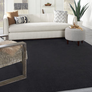 Nourison Essentials NRE01 Black Area Rug