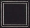 Nourison Essentials NRE02 Black Ivory Area Rug Room Image