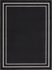 Nourison Essentials NRE02 Black Ivory Area Rug Main Image