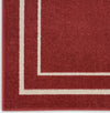 Nourison Essentials NRE02 Brick/Ivory Area Rug Detail Image