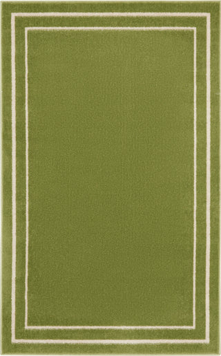 Nourison Essentials NRE02 Green Ivory Area Rug Room Image