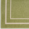 Nourison Essentials NRE02 Green Ivory Area Rug Detail Image