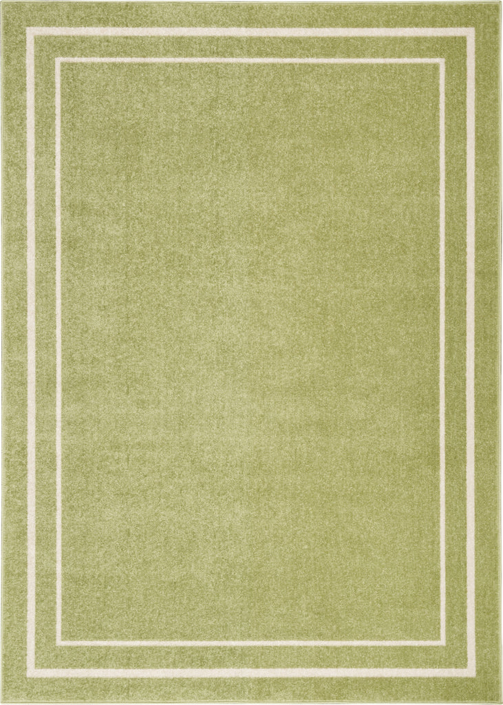 Nourison Essentials NRE02 Green Ivory Area Rug main image