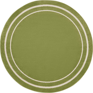 Nourison Essentials NRE02 Green Ivory Area Rug Main Image