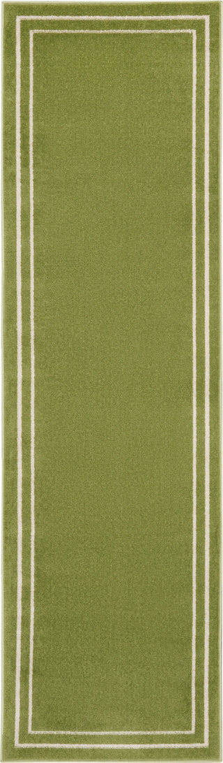 Nourison Essentials NRE02 Green Ivory Area Rug Main Image