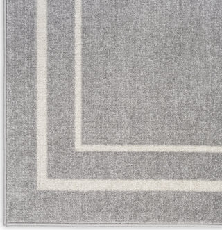 Nourison Essentials NRE02 Grey/Ivory Area Rug Texture Image