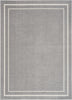 Nourison Essentials NRE02 Grey/Ivory Area Rug Detail Image