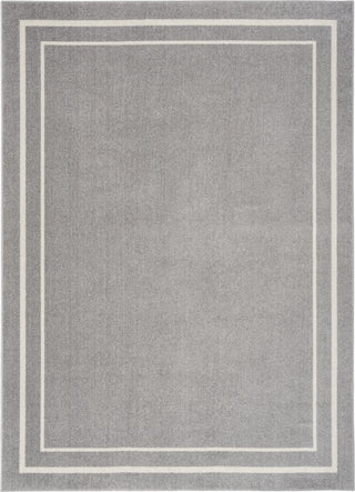 Nourison Essentials NRE02 Grey/Ivory Area Rug Detail Image