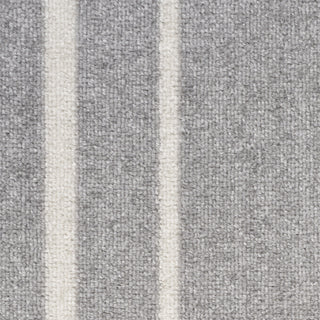 Nourison Essentials NRE02 Grey/Ivory Area Rug Detail Image