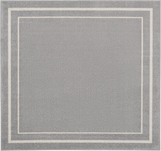 Nourison Essentials NRE02 Grey/Ivory Area Rug Room Image