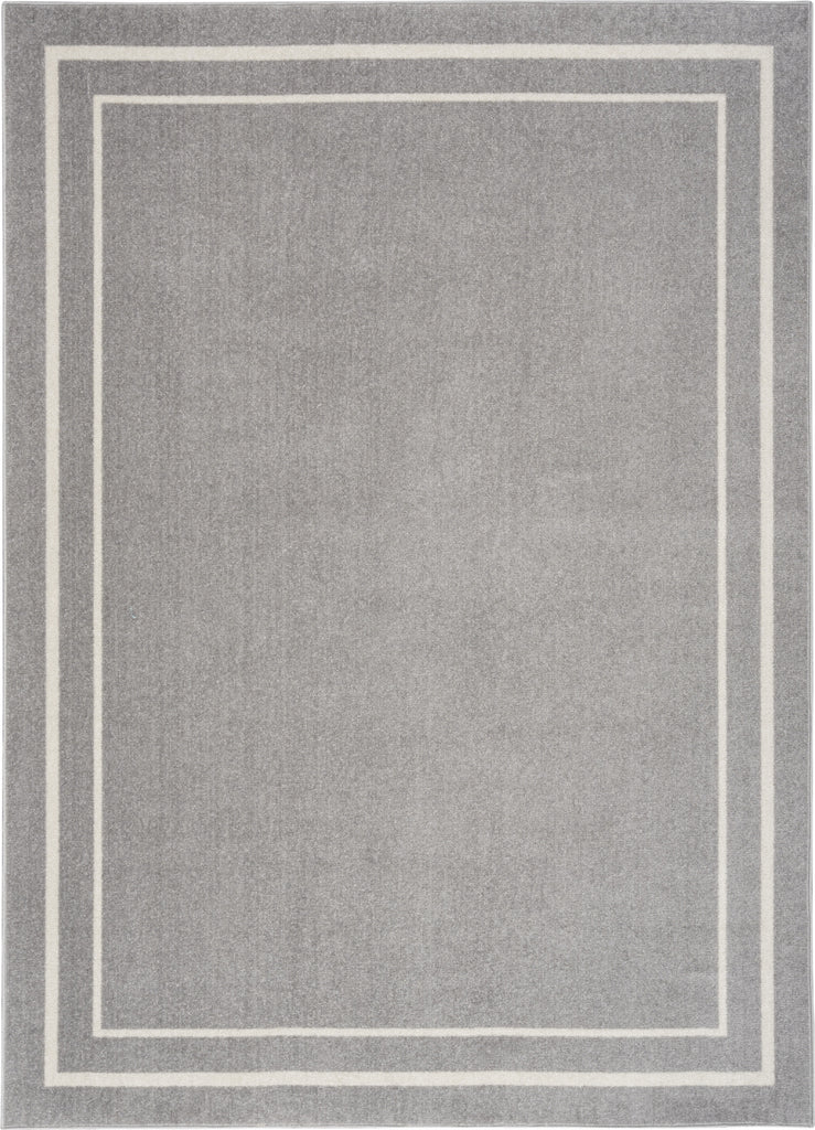 Nourison Essentials NRE02 Grey/Ivory Area Rug main image