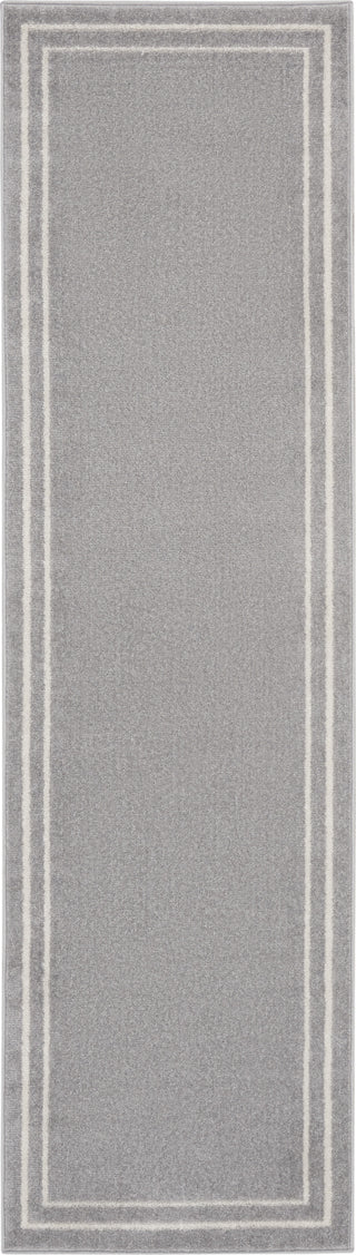 Nourison Essentials NRE02 Grey/Ivory Area Rug Main Image