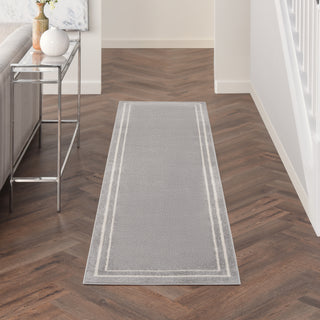 Nourison Essentials NRE02 Grey/Ivory Area Rug Main Image